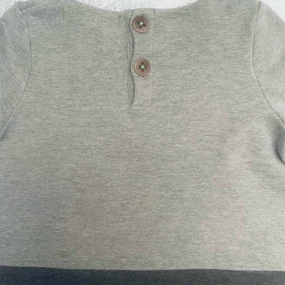 Morgan & Milo Girls 100% Cotton Gray Stripe Dress Size 5 - Picture 6 of 8